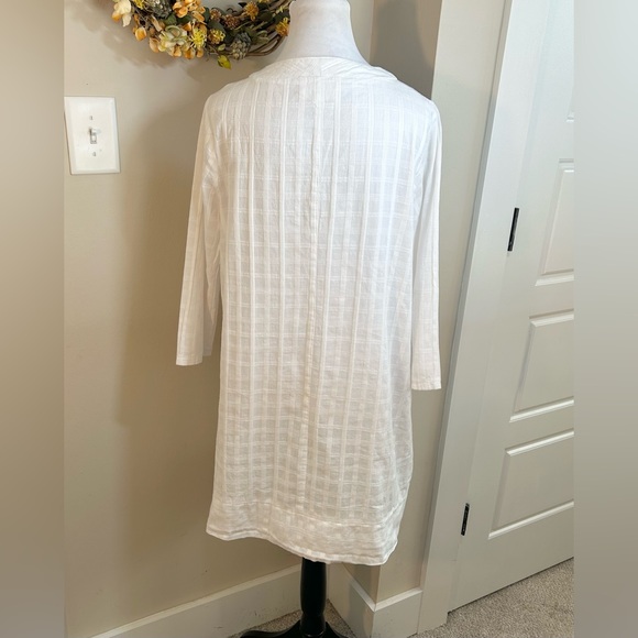 POMANDER PLACE Tuckernuck White Mini Carolina All Cotton Resort Caftan Sz Medium - Picture 7 of 12